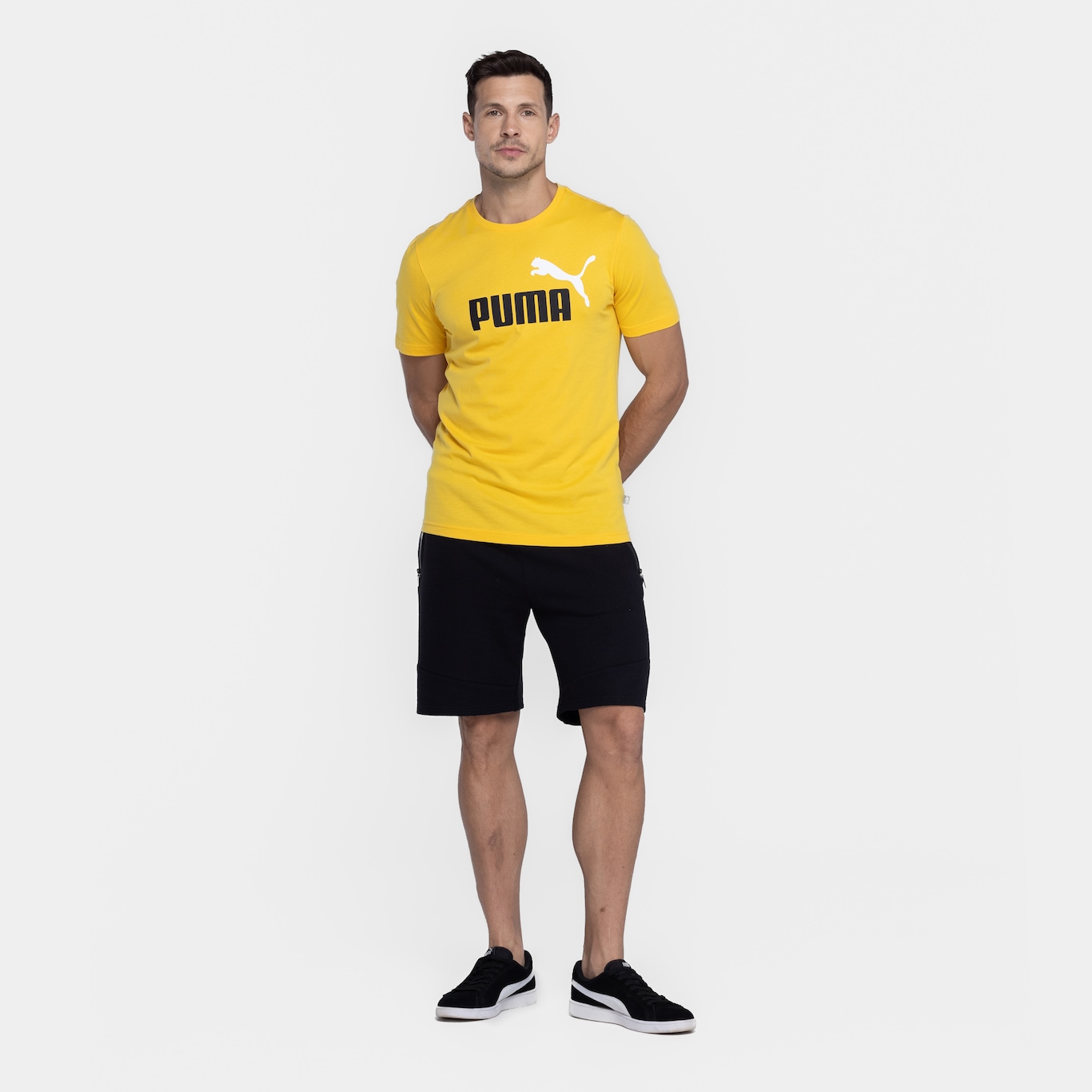 Camiseta Puma Manga Curta Essential 2 Col Logo Tee - Masculina - Foto 4