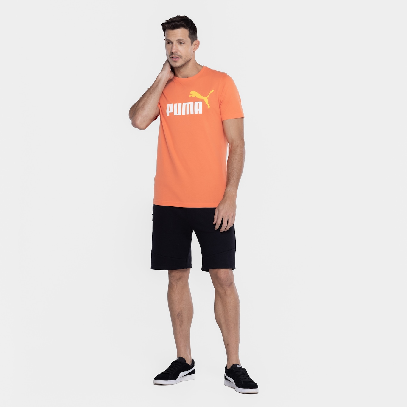 Camiseta Puma Manga Curta Essential 2 Col Logo Tee - Masculina - Foto 4