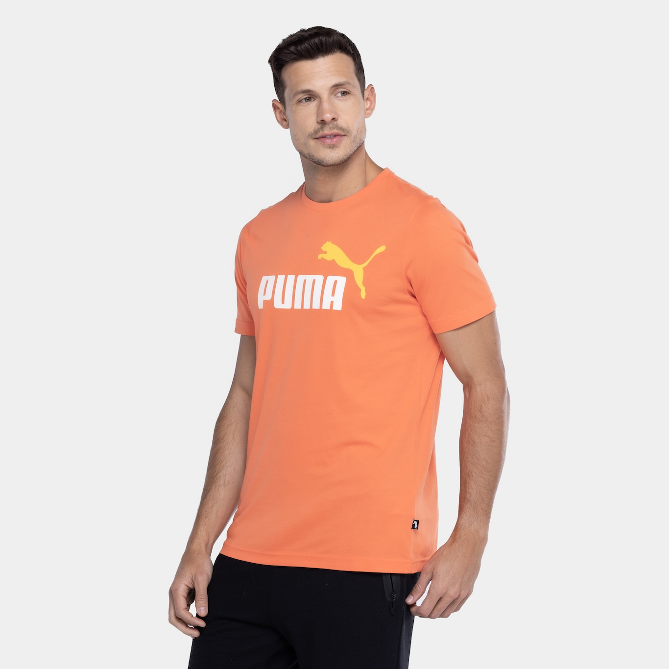 Camiseta Puma Manga Curta Essential 2 Col Logo Tee - Masculina - Foto 5