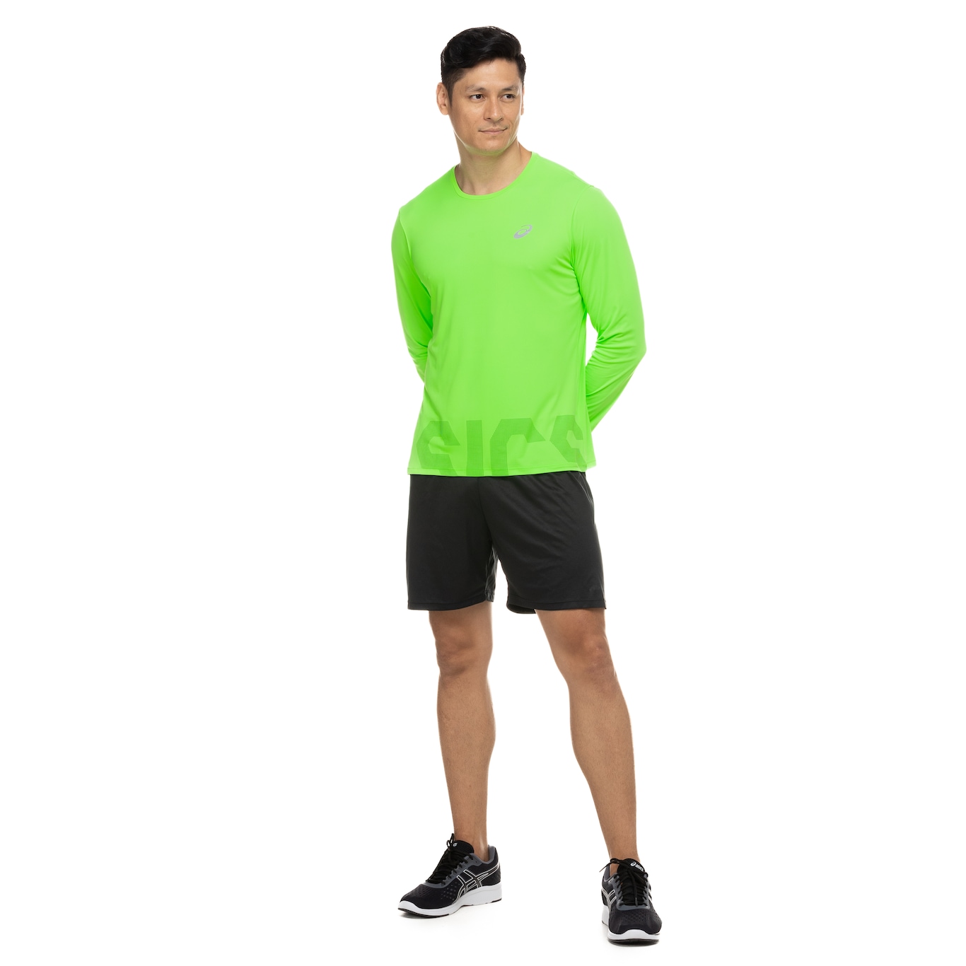 Camiseta Masculina ASICS Manga Longa com Proteção UV Leve - Foto 5