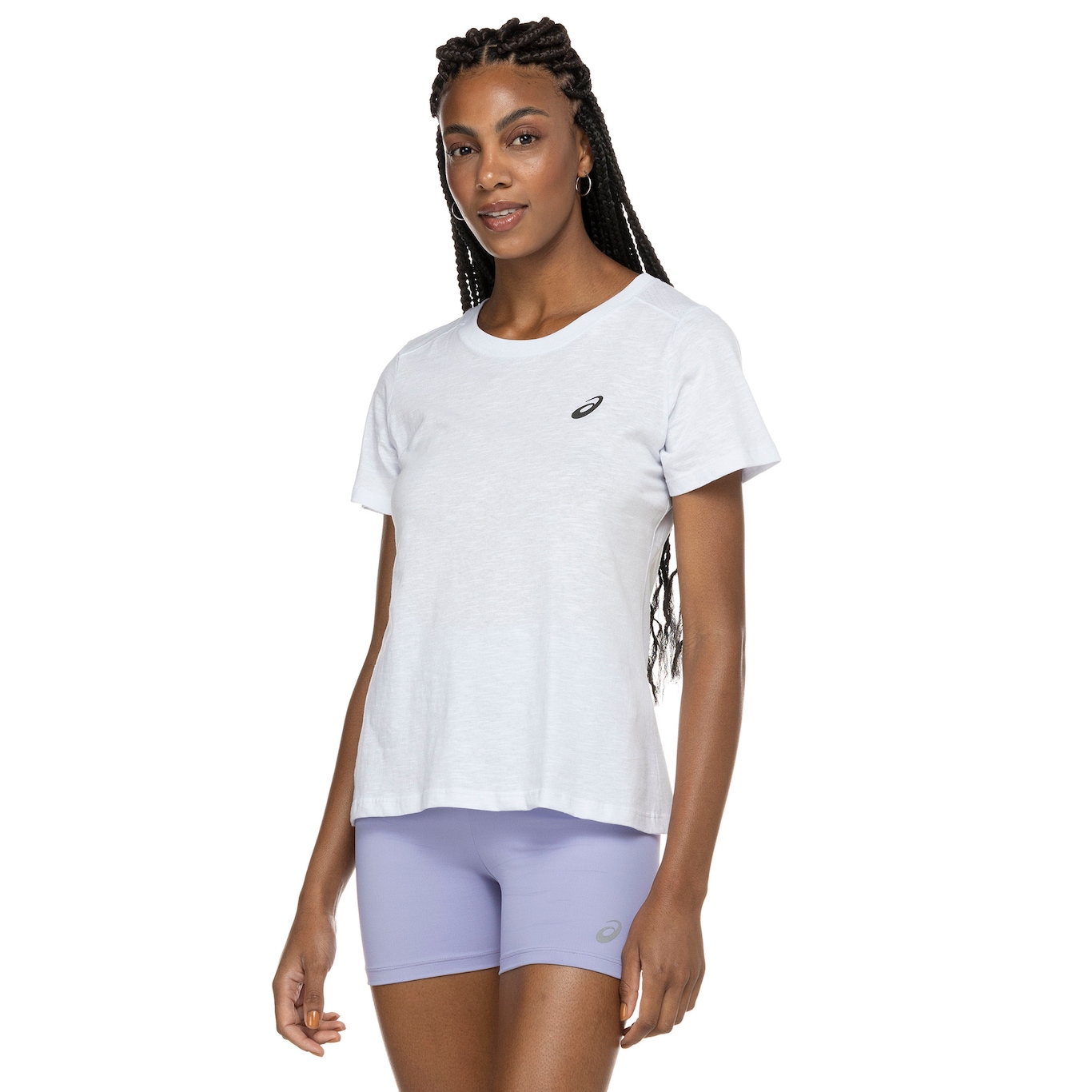 Camiseta ASICS Manga Curta Lic Recortes Malha Flame - Feminina - Foto 4