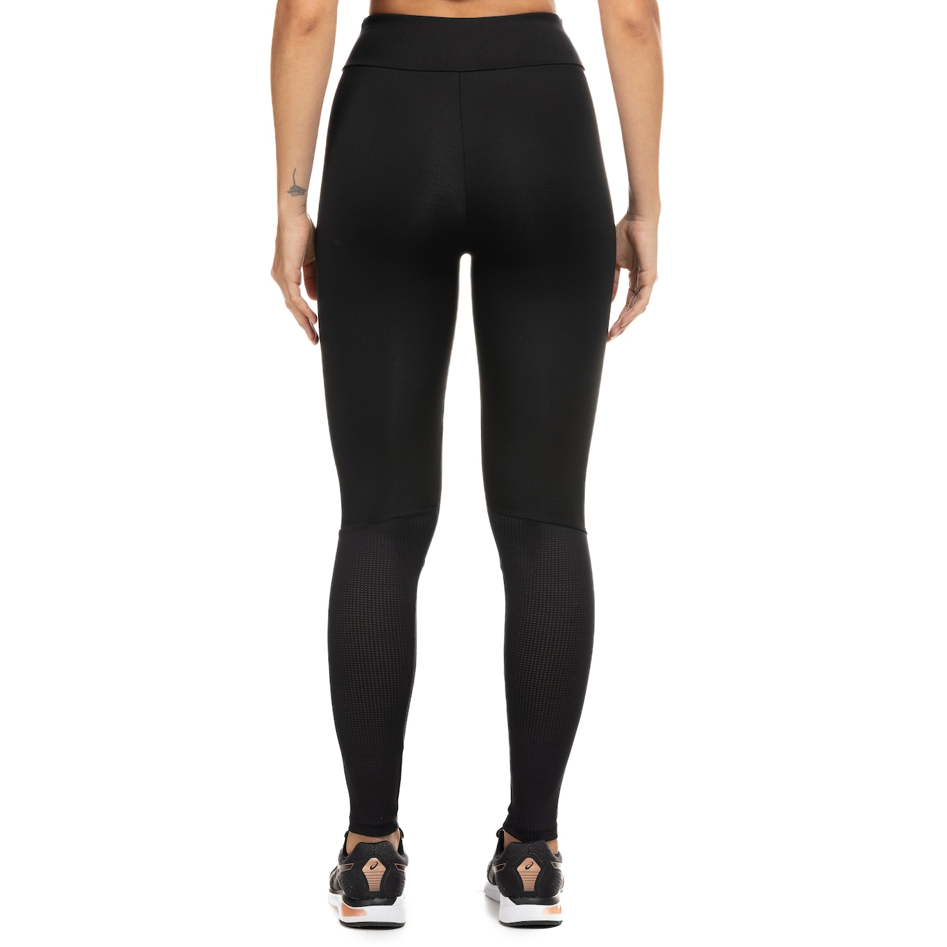 Calça Legging Feminina ASICS Recorte Mesh em Promoção