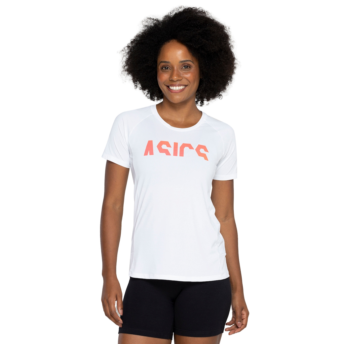 Camiseta Feminina ASICS Manga Curta Recorte Respirável - Video 1