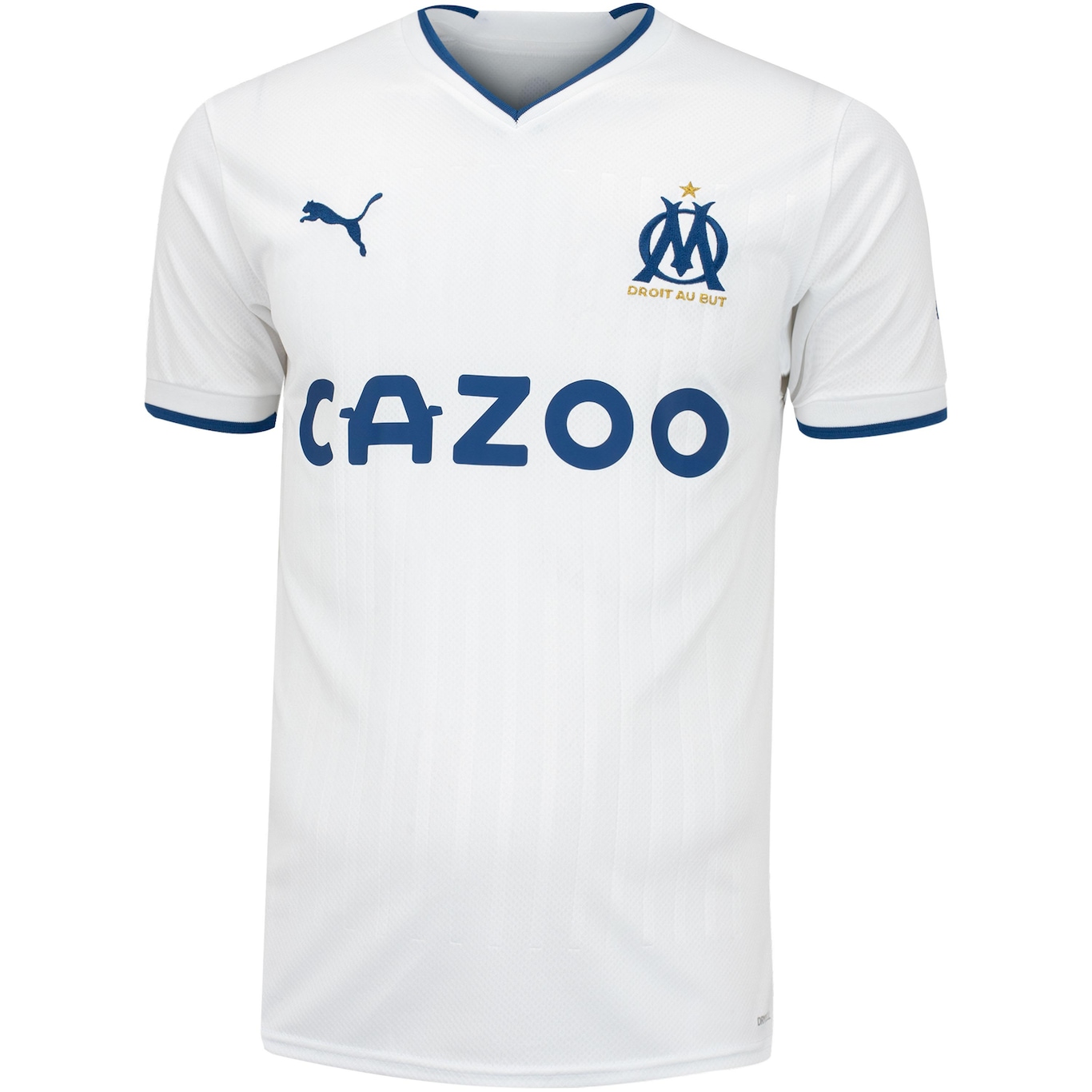 Camisa Olympique de Marseille I 22/23 Torcedor Puma - Masculina - Foto 5