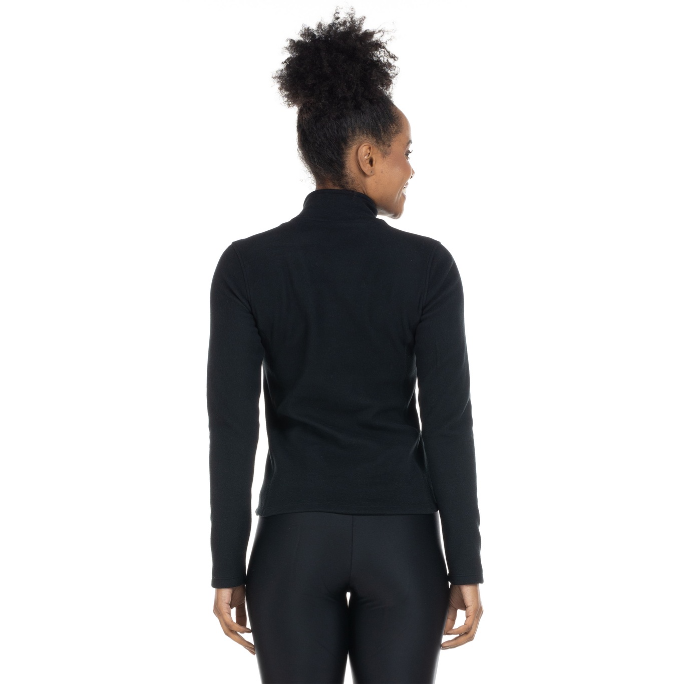 Blusa de Fleece Feminina Salomon Polar 1/2 Zíper com Proteção Solar UV - Foto 3