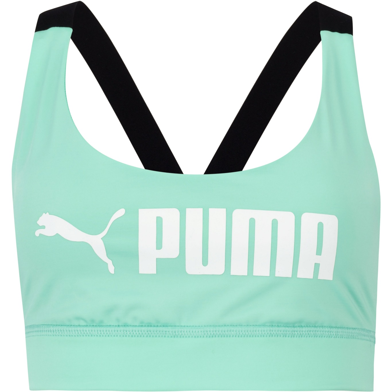 Top Fitness com Bojo Puma Mid Impact Fit Bra - Adulto - Foto 6