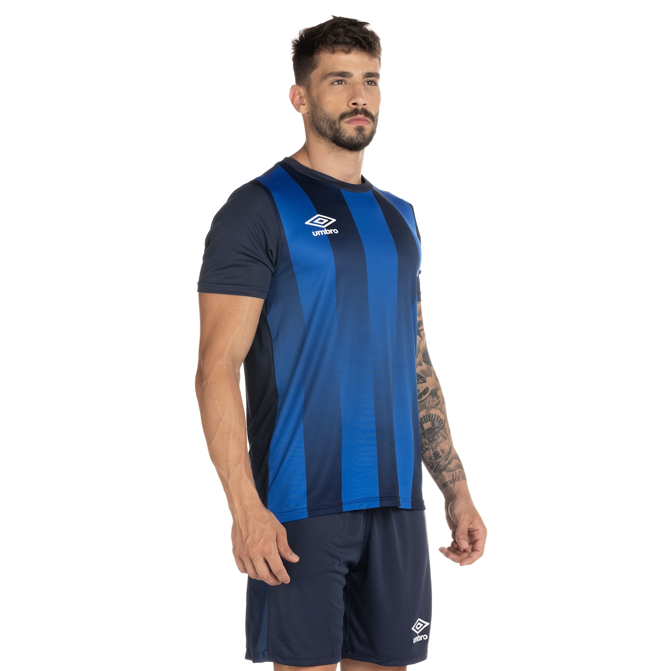 Camisa Umbro Manga Curta Gridlines - Masculina - Foto 4