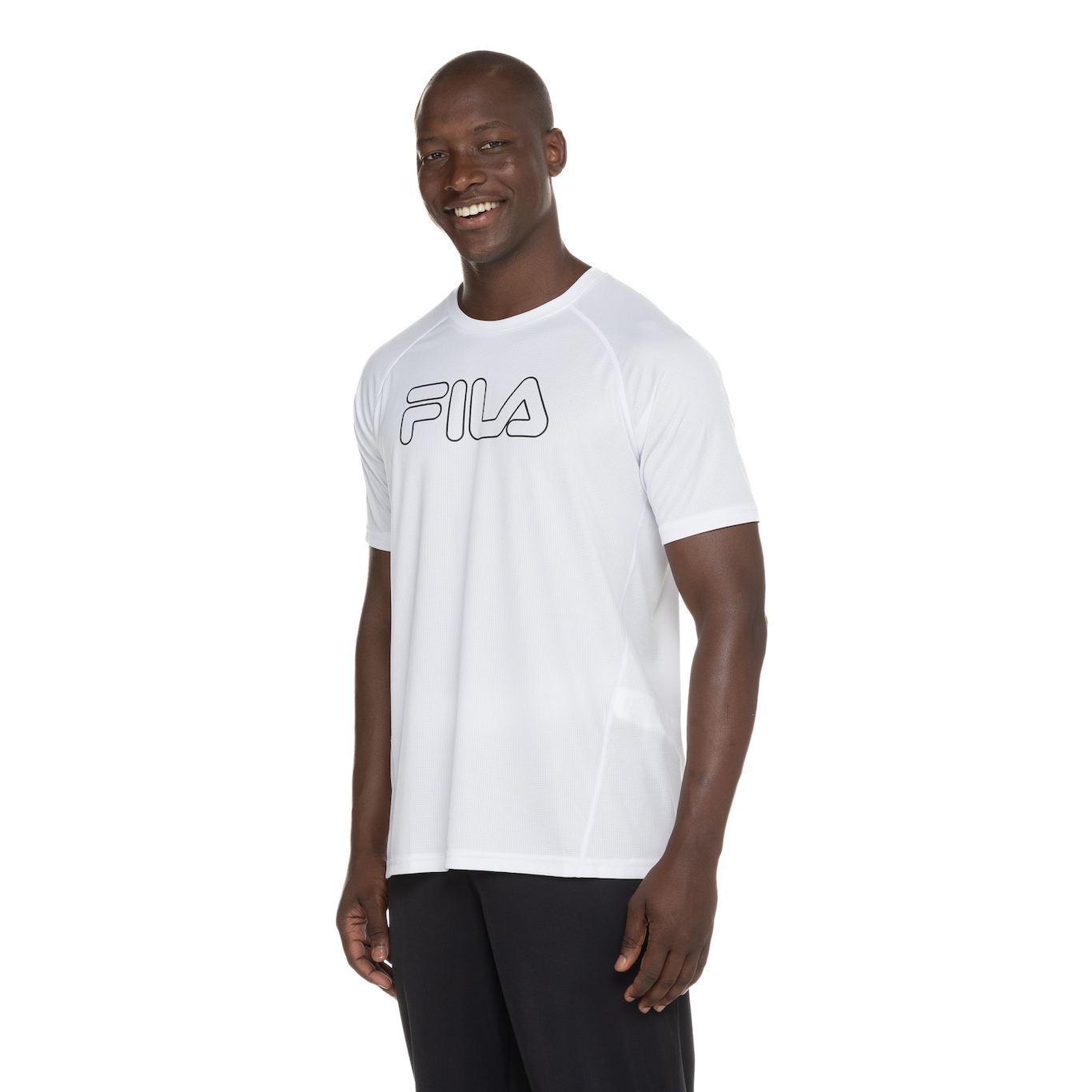 Camiseta Fila Manga Curta Grid - Masculina - Foto 4