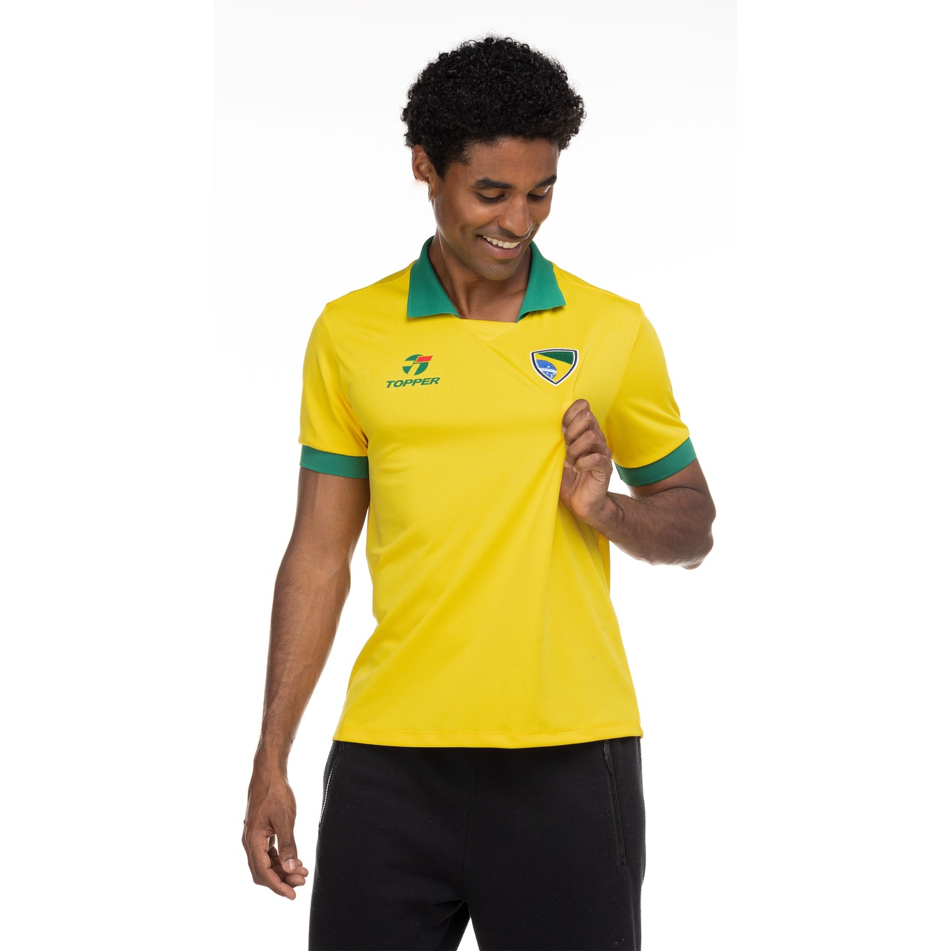 Camiseta Brasil Topper Retrô - Masculina - Foto 4
