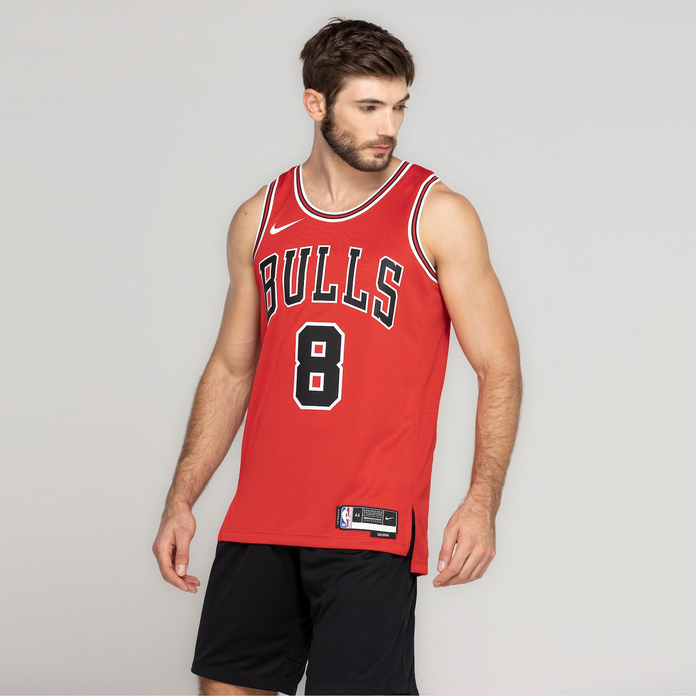 Camiseta Regata Chicago Bulls Nike Masculina Dri-Fit Swgmn - Foto 6