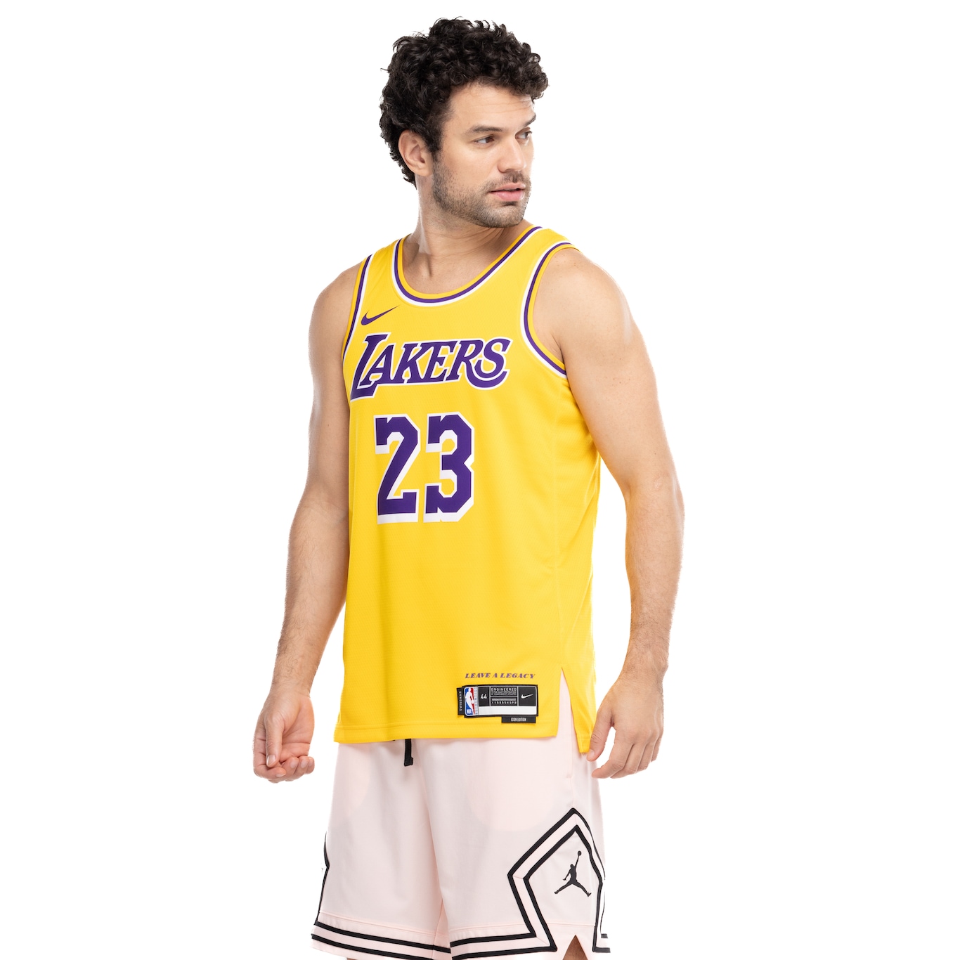 Camiseta Regata Los Angeles Lakers Nike Dri-Fit NBA MNK SWGMN JSY - Foto 5