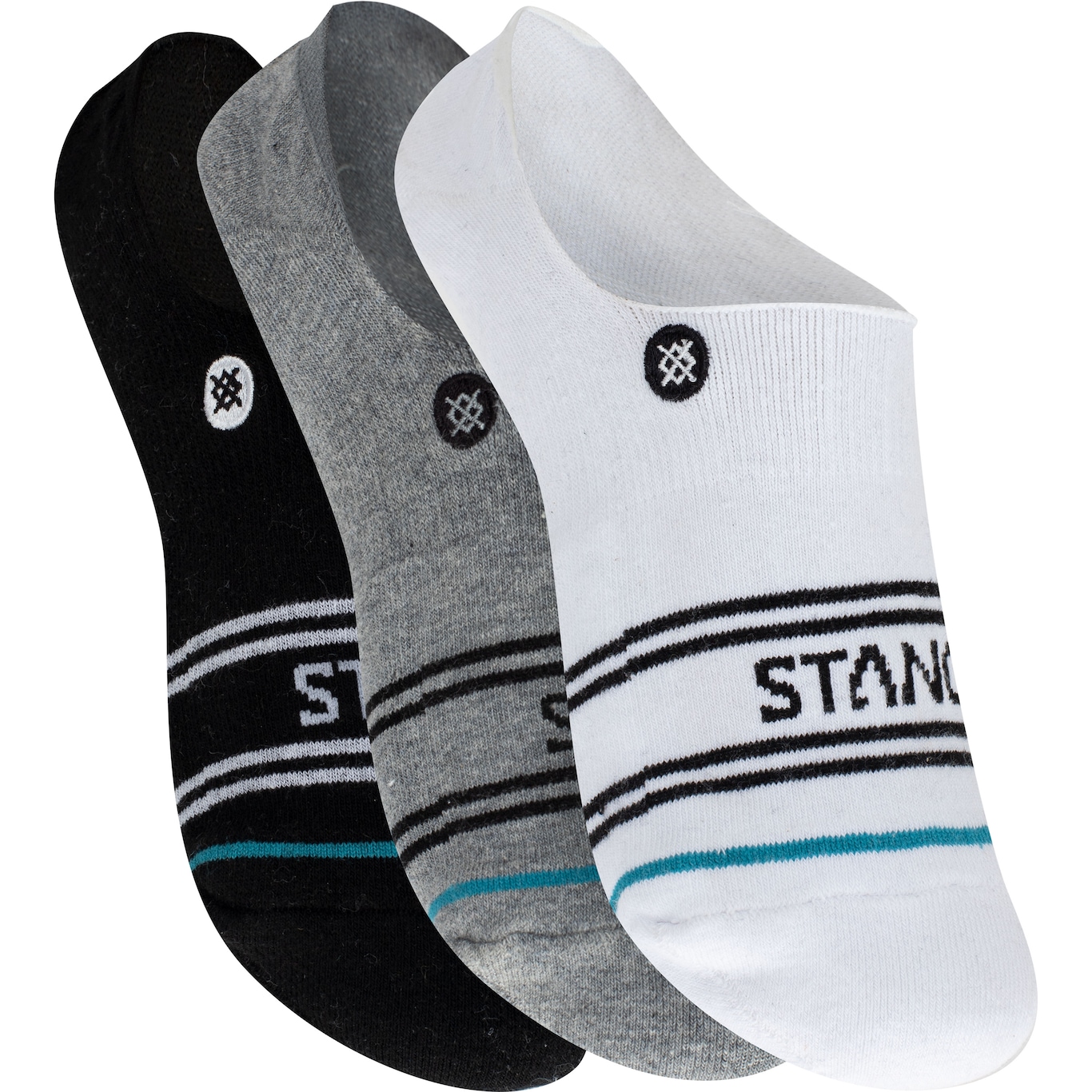 Kit de Meias Stance Basic 3Pack No Show C0014 com 3 Pares - Adulto - Foto 3