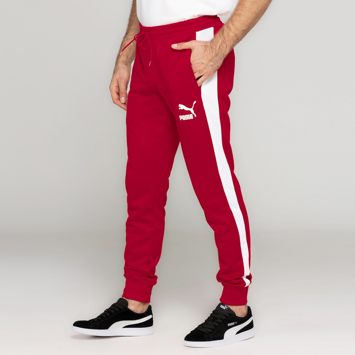 Calça Masculina Puma Iconic T7 Track Pants PT - Foto 4