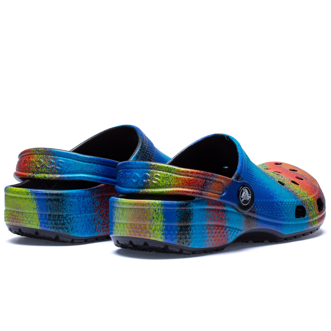 Sandália Crocs Classic Spray Dye Clog K - Júnior - Foto 4