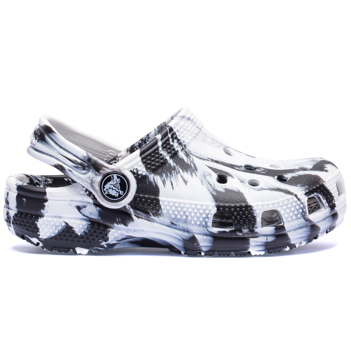 Sandália Crocs Classic Marbled Clog T - Infantil - Foto 1