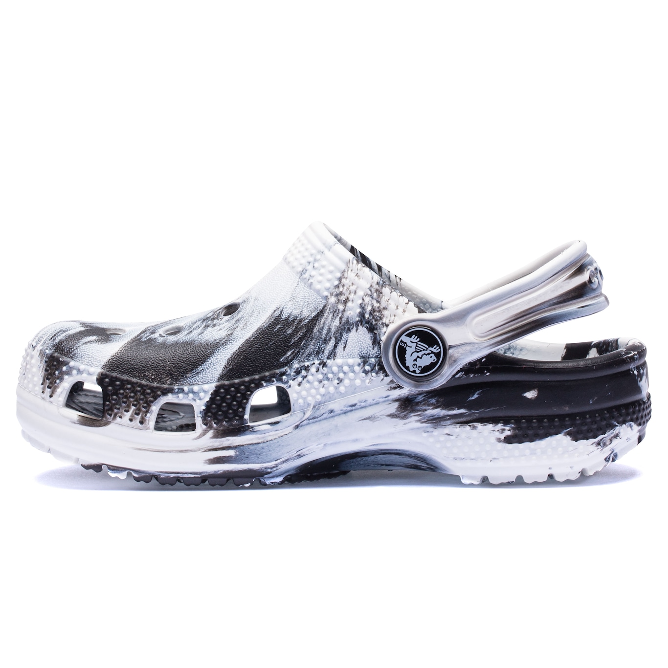 Sandália Crocs Classic Marbled Clog T - Infantil - Foto 3