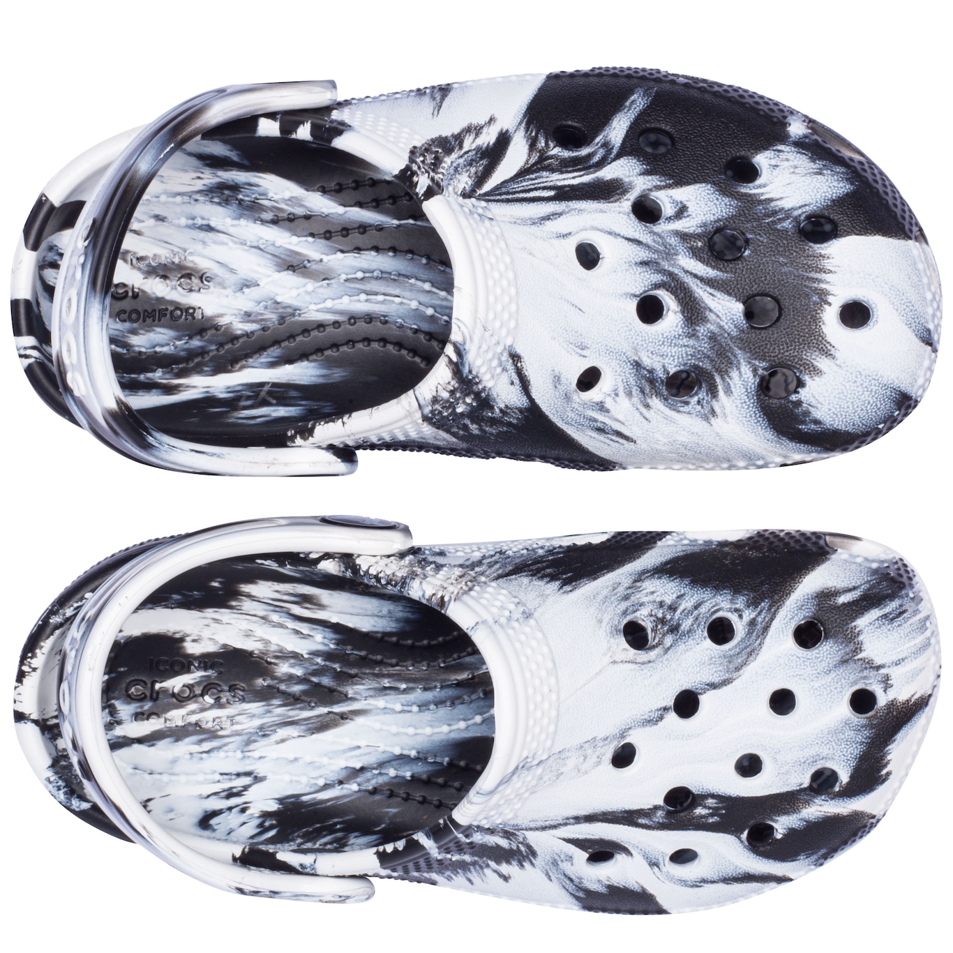 Sandália Crocs Classic Marbled Clog T - Infantil - Foto 5