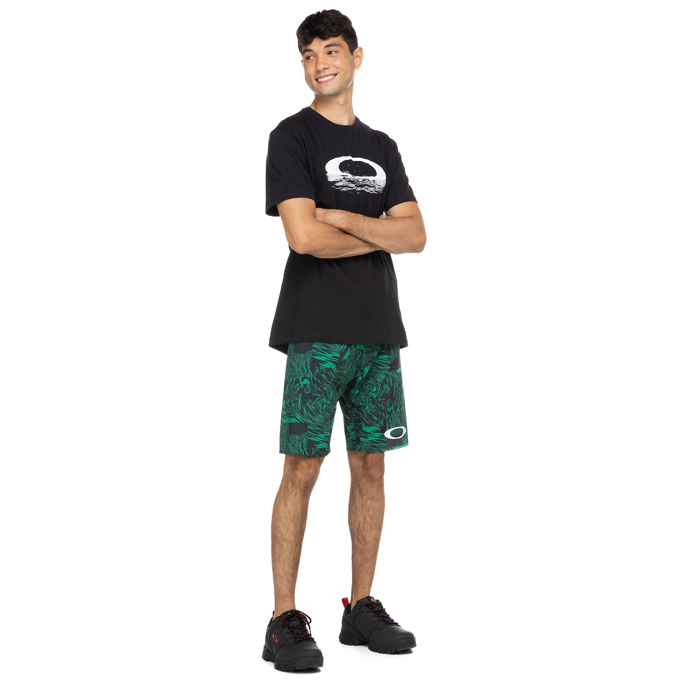 Bermuda Oakley Modelo Camo Printed Board - Masculina - Foto 5