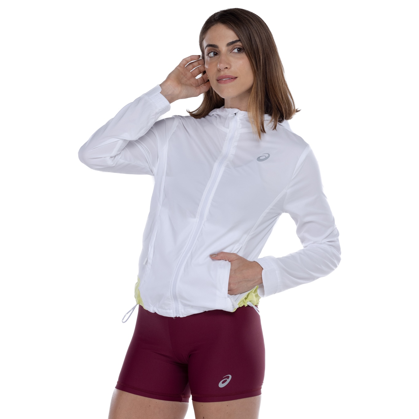 Jaqueta Feminina ASICS com Capuz Icon Packable - Foto 1