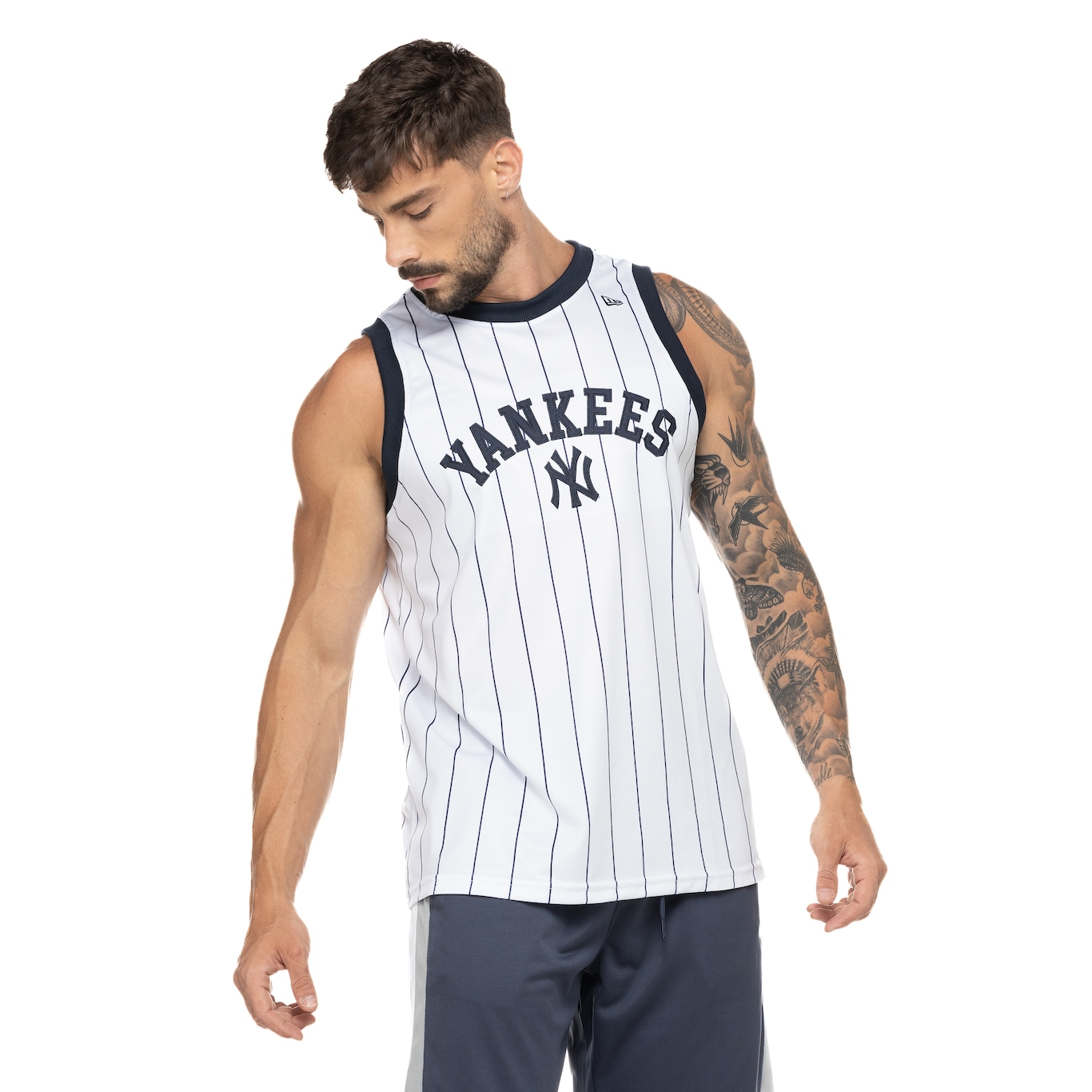 Camiseta Regata Masculina MBL New York Yankees N.E Core em