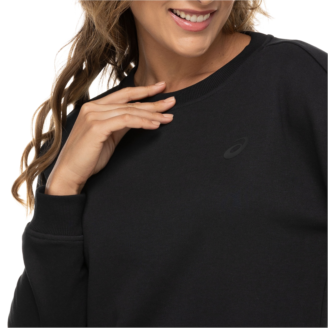 Blusa de Moletom Feminina ASICS Cropped - Foto 5