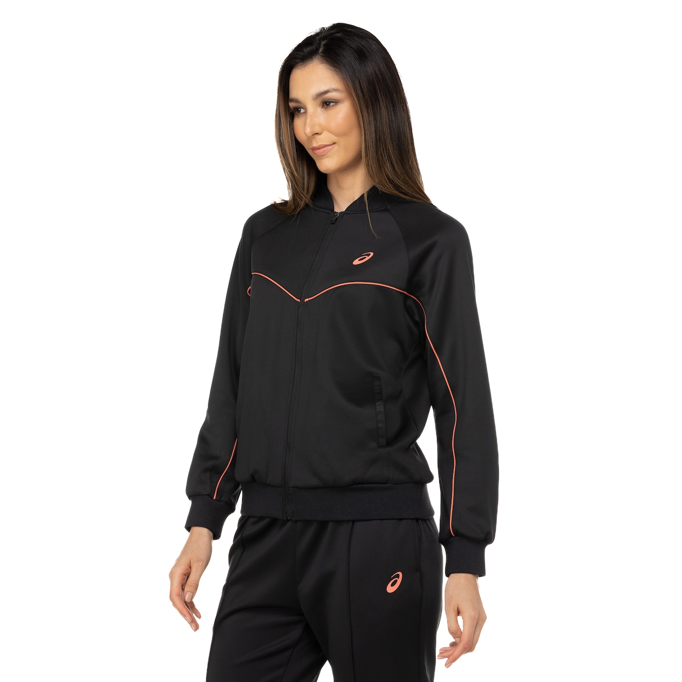 Conjunto de Agasalho Feminino ASICS Recortes Vivos - Foto 3