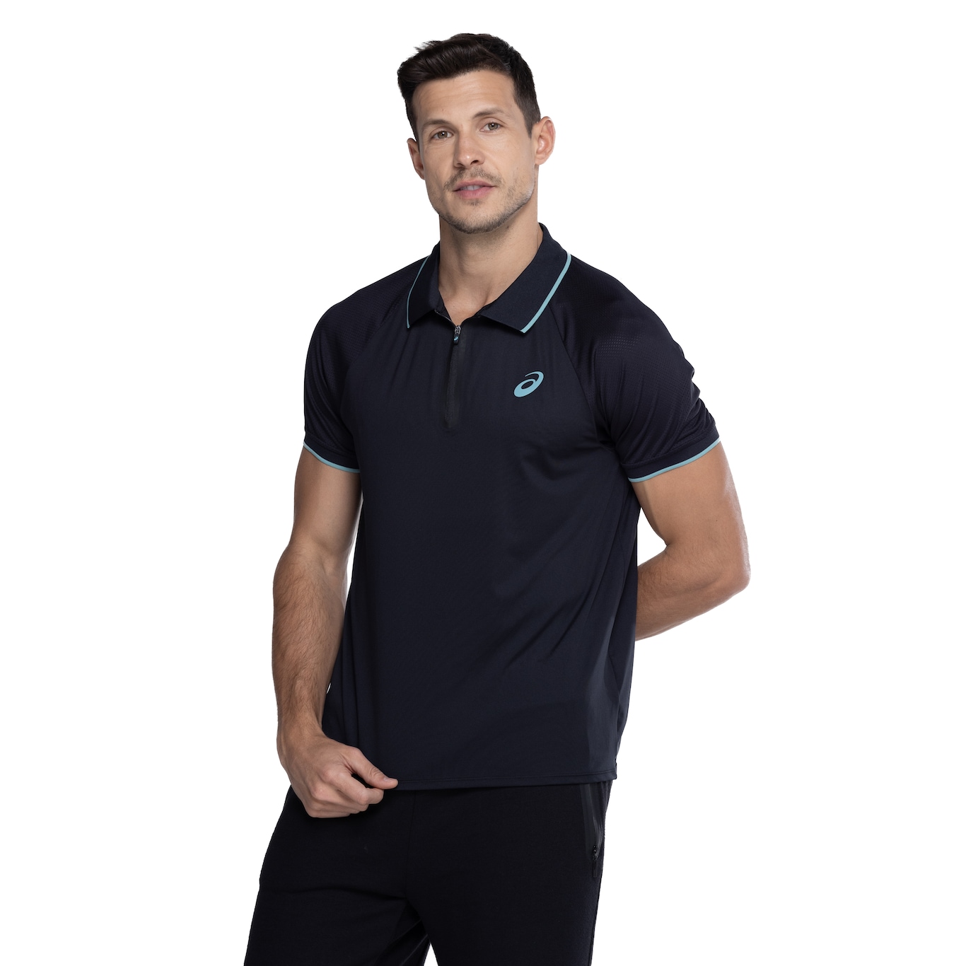 Camisa Polo Masculina ASICS Zíper Selado - Foto 3