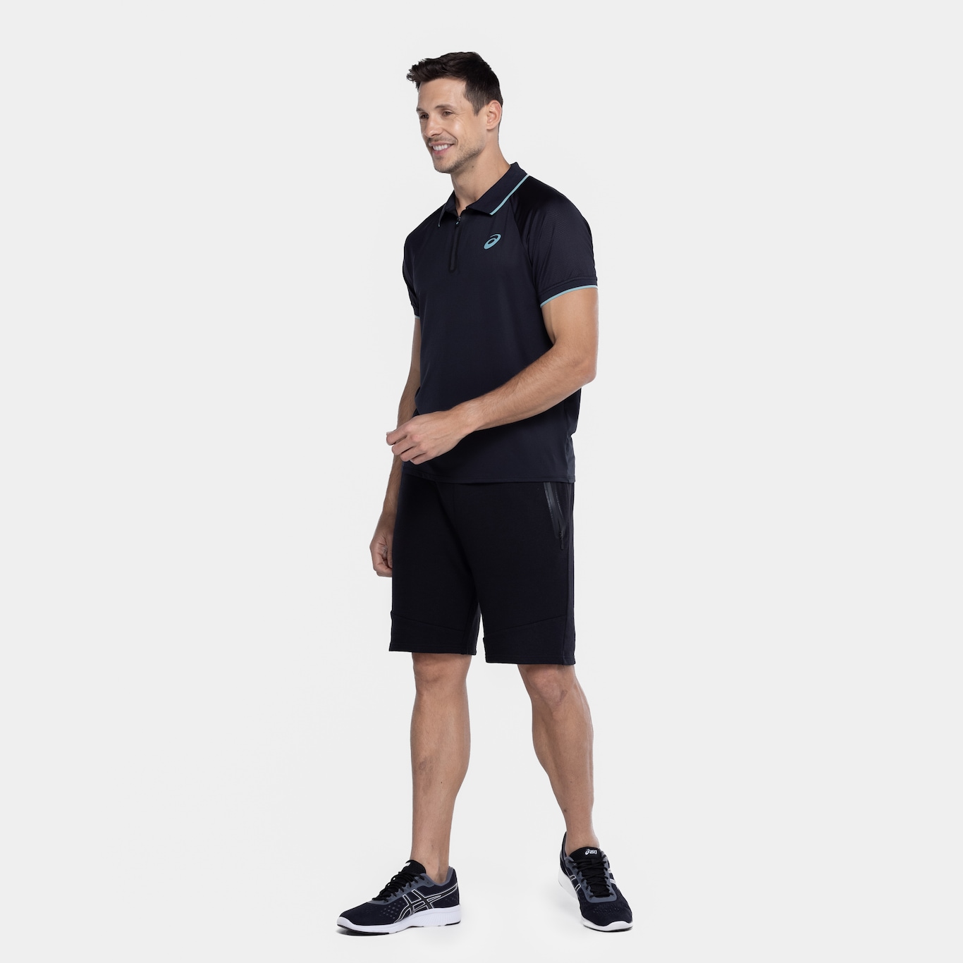 Camisa Polo Masculina ASICS Zíper Selado - Foto 5