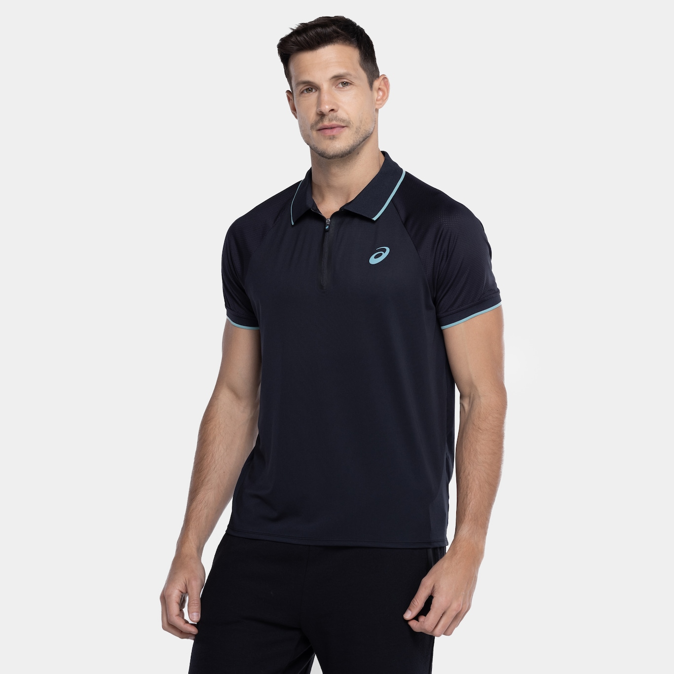 Camisa Polo Masculina ASICS Zíper Selado - Foto 6