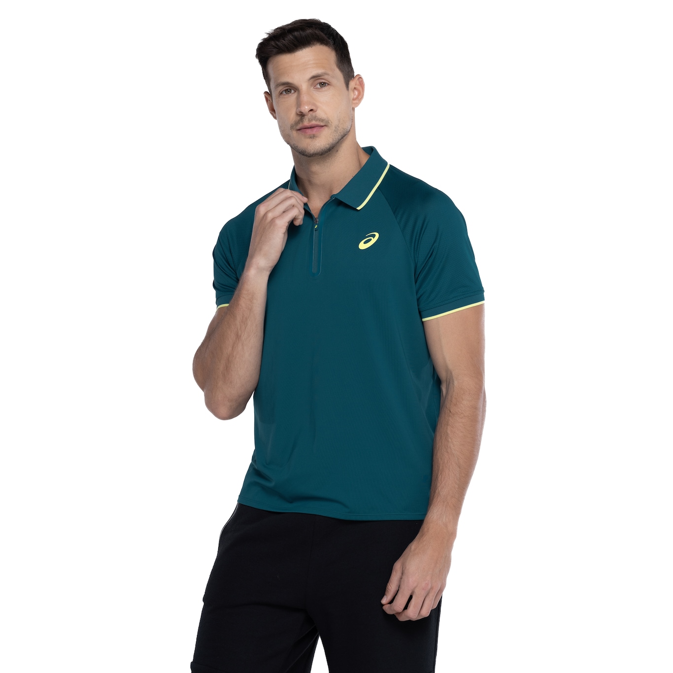 Camisa Polo Masculina ASICS Zíper Selado - Video 1