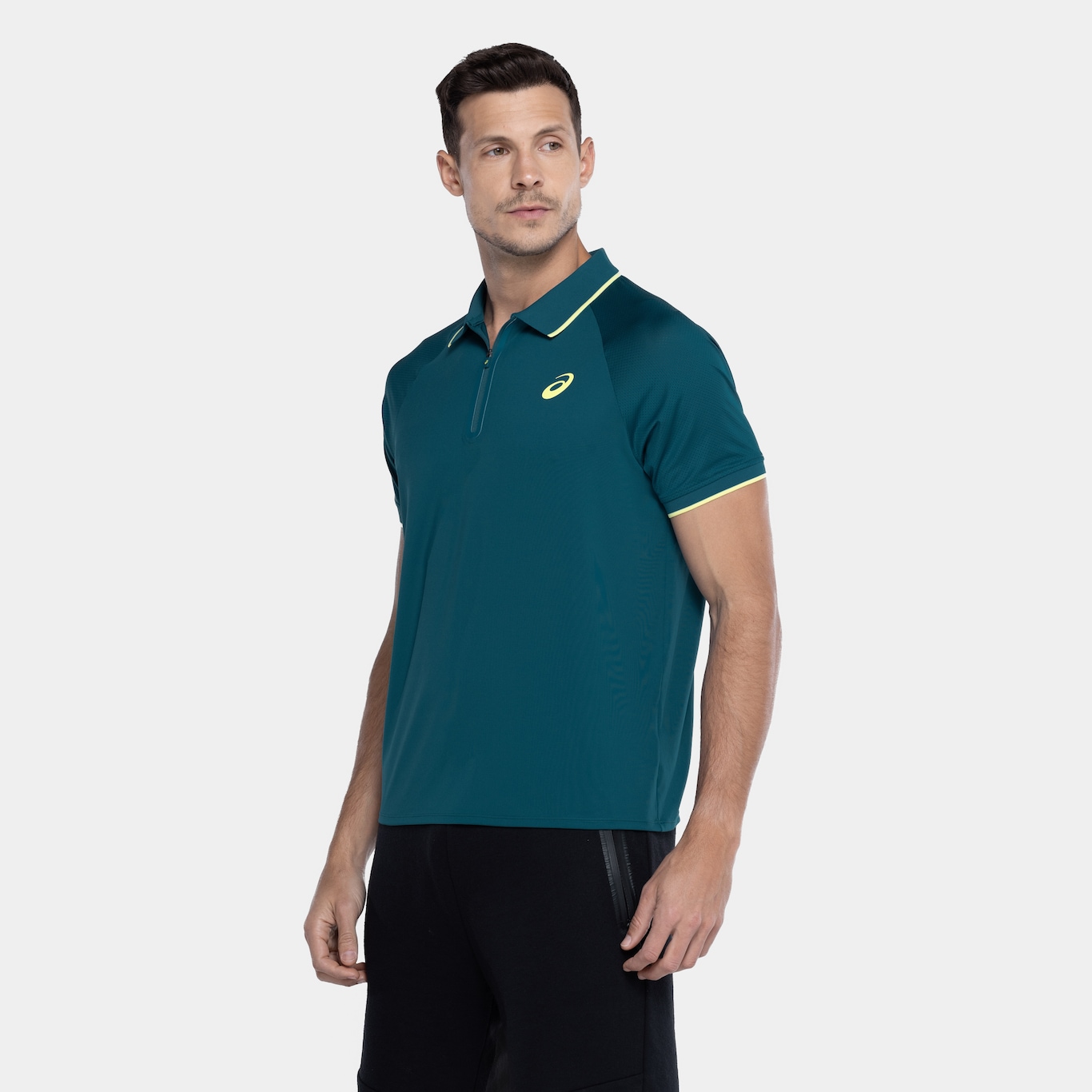 Camisa Polo Masculina ASICS Zíper Selado - Foto 5