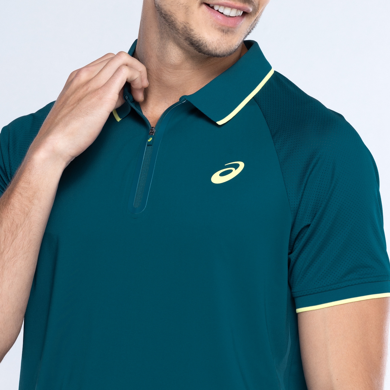 Camisa Polo Masculina ASICS Zíper Selado - Foto 6