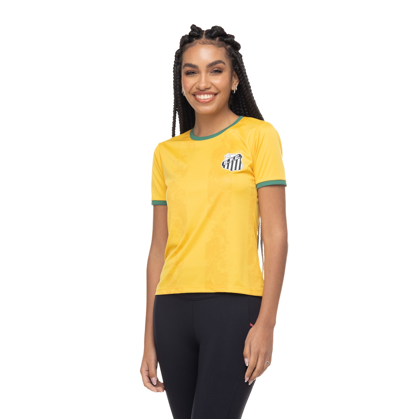 Camiseta Santos Feminina Braziline Matis - Foto 4