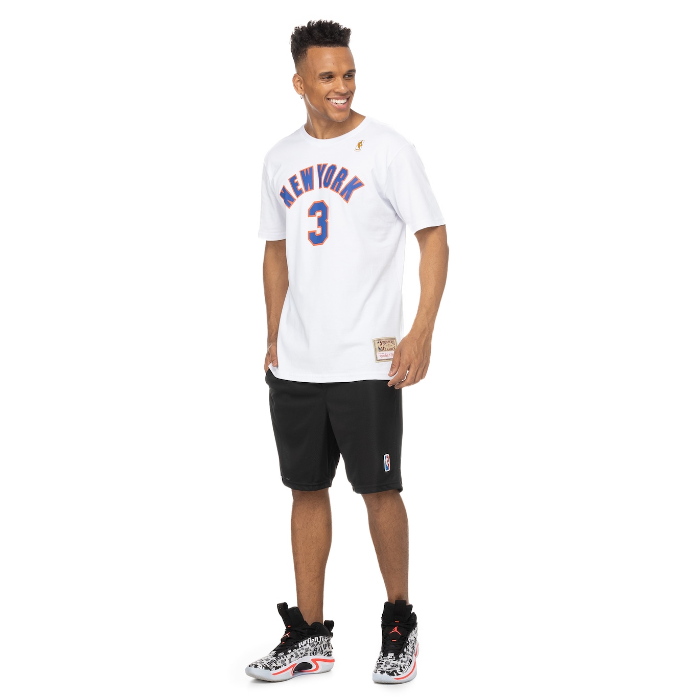 Camiseta New York Knicks Estampada Mitchel & Ness - Masculina - Foto 4