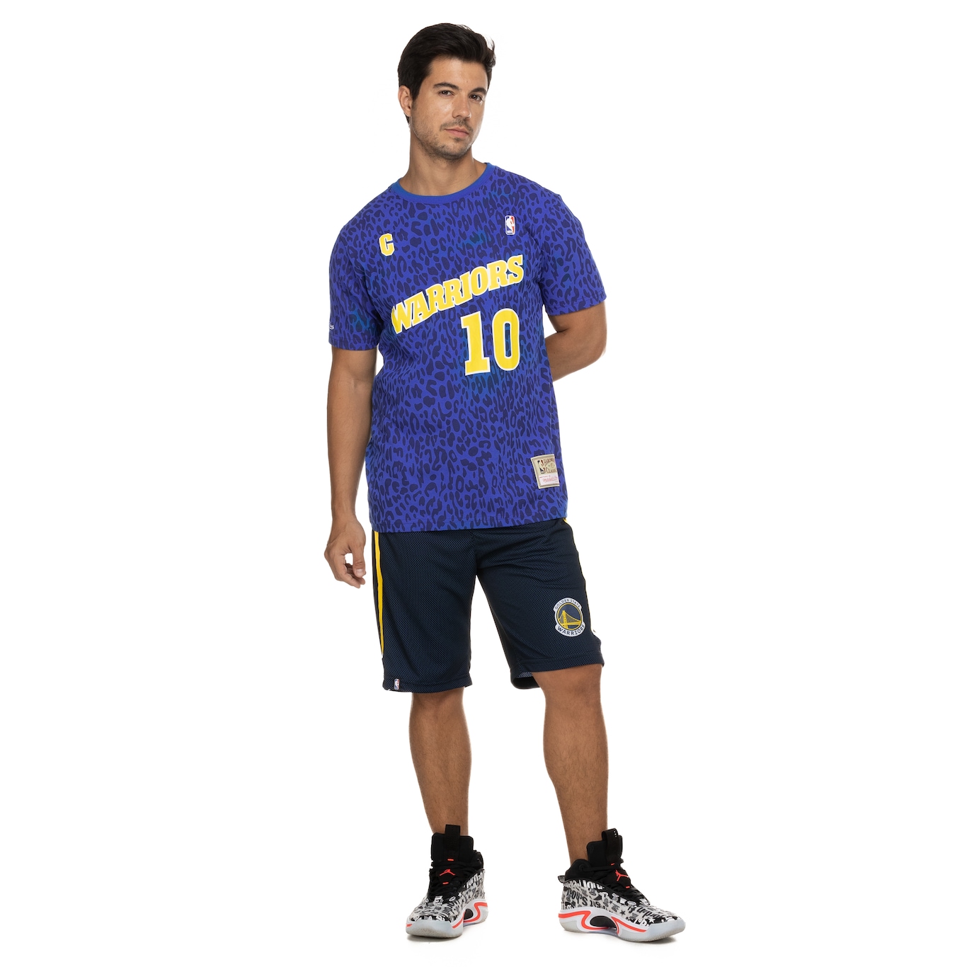 Camiseta do Golden State Warriors NBA Mitchell & Ness Masculina Especial - Foto 4