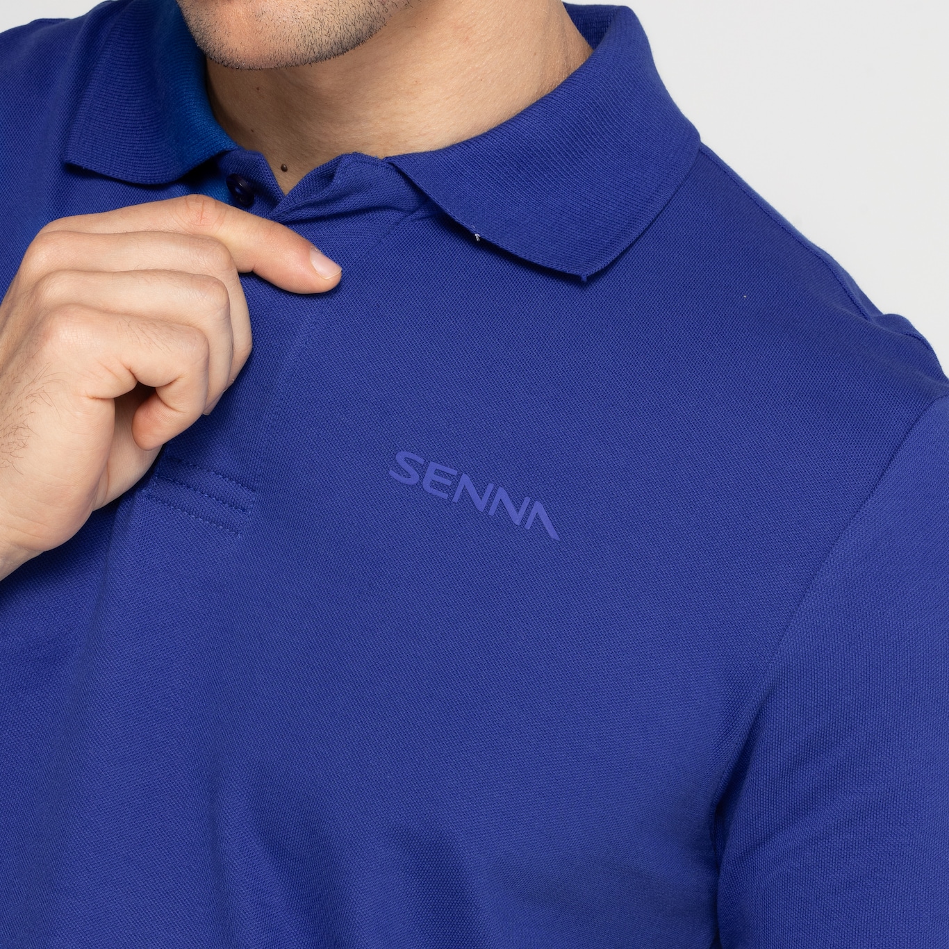 Camisa Polo Ayrton Senna Masculina Manga Curta Embossed - Foto 5