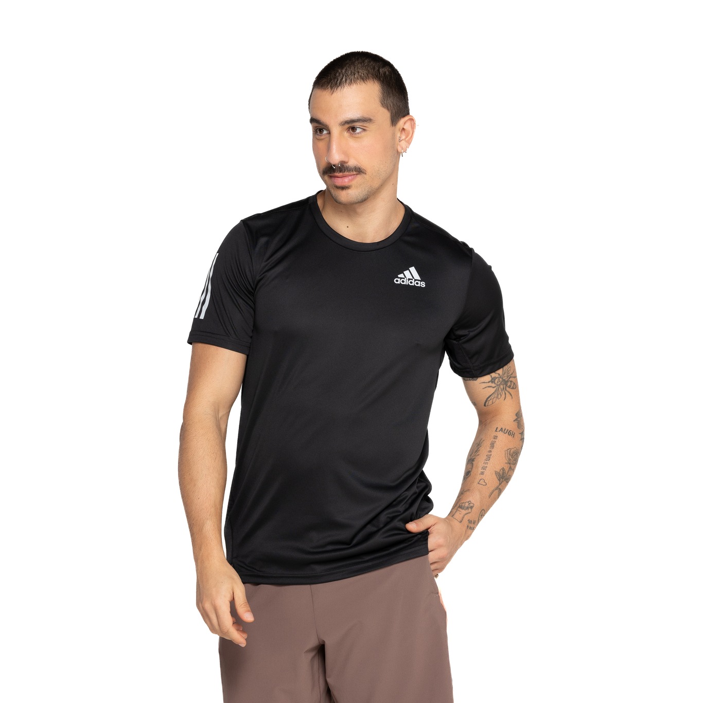 Camiseta Masculina adidas Manga Curta Own The Run - Video 1