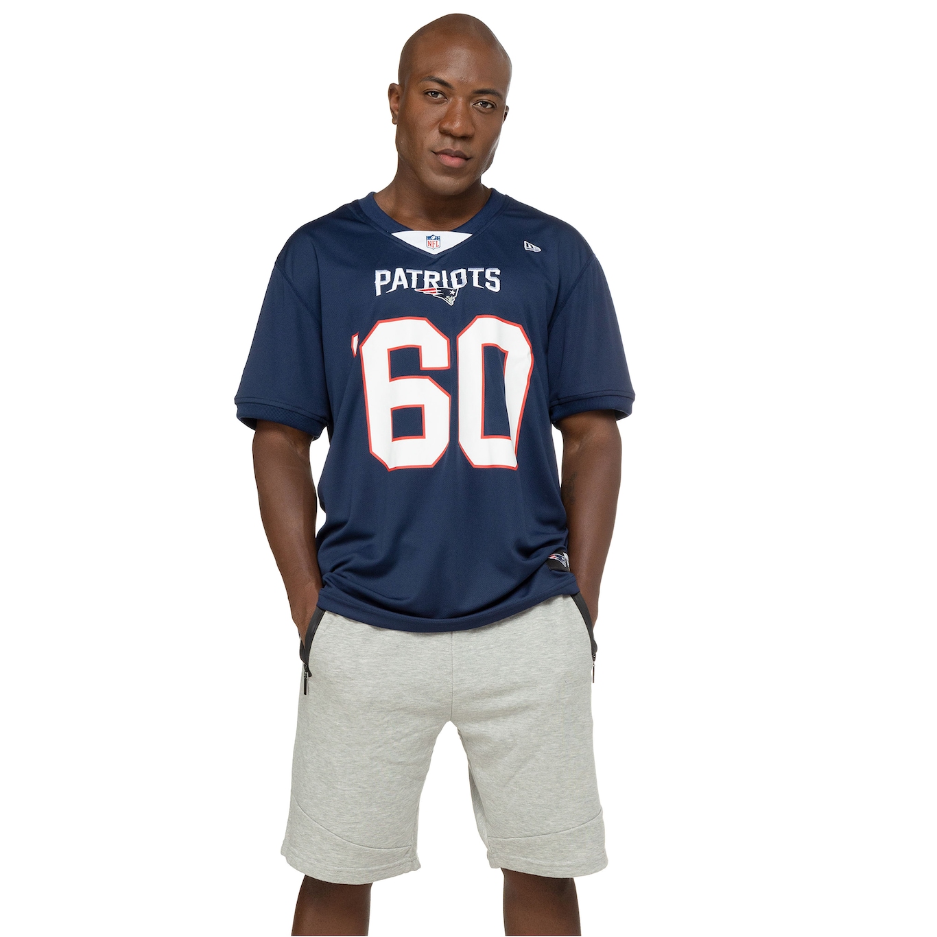 Camiseta do New England Patriots NFL New Era Unissex Jersey Core - Foto 3