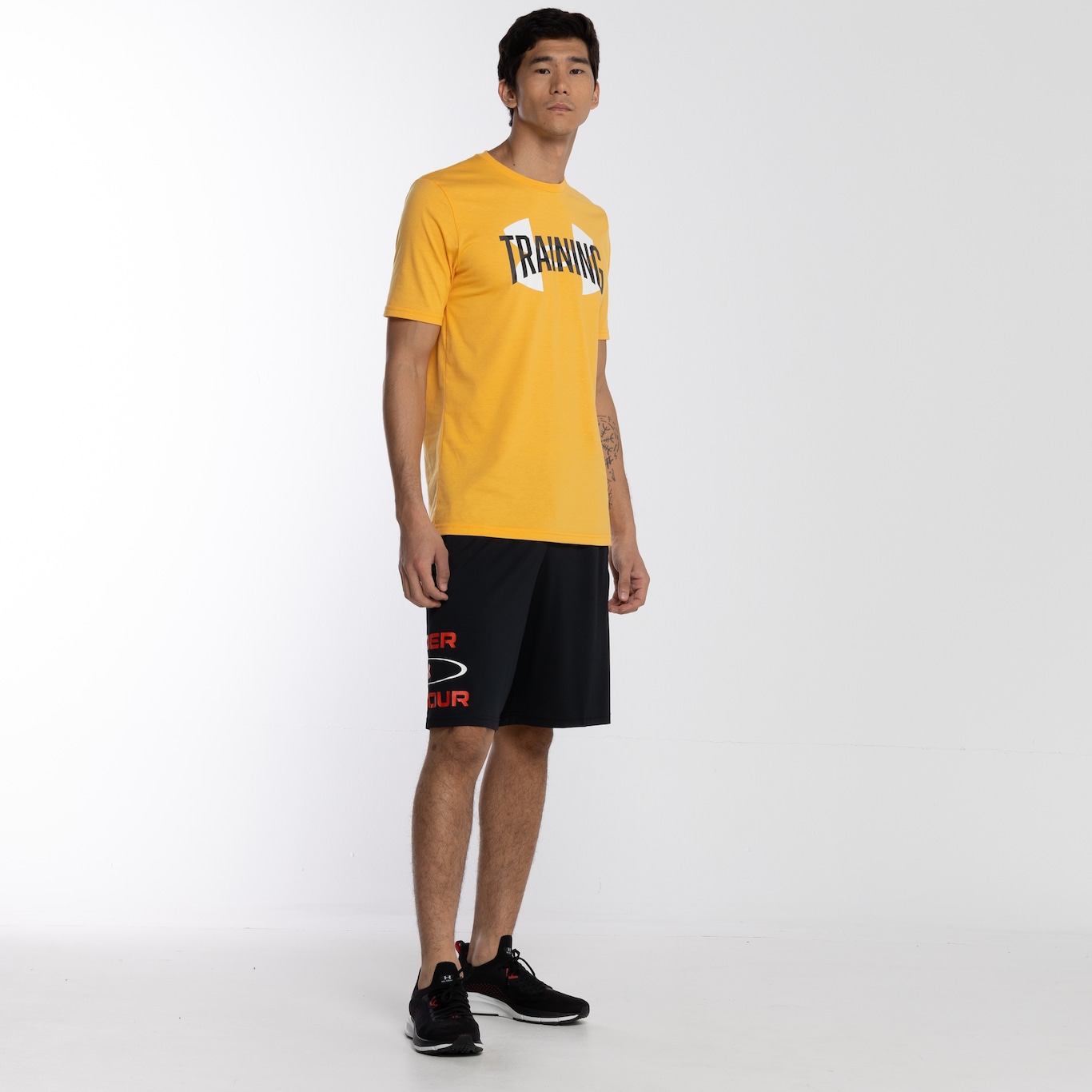 Camiseta Masculina Under Armour Manga Curta Training Overlay BR - Foto 4