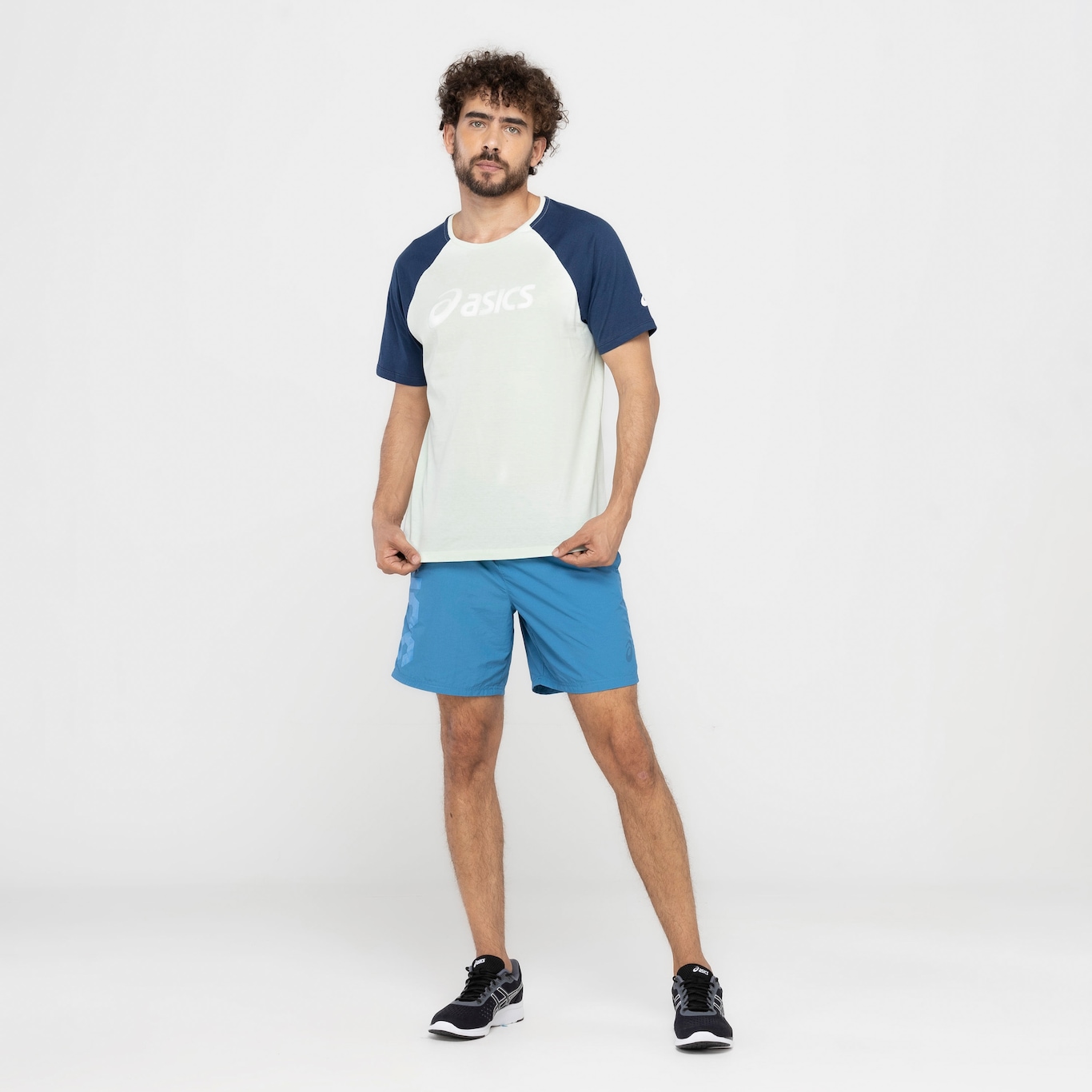 Camiseta Masculina ASICS Manga Raglan Meia Malha - Foto 4