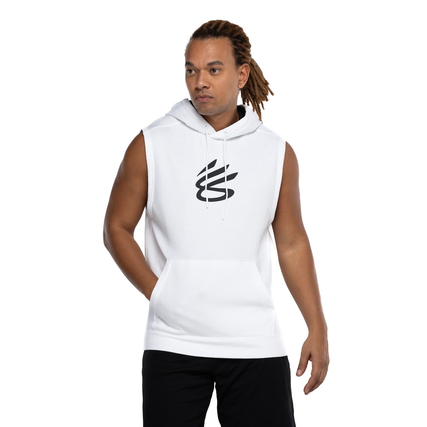 Blusa Regata Stephen Curry Under Armour Masculina com Capuz Fleece Slvl - Video 1