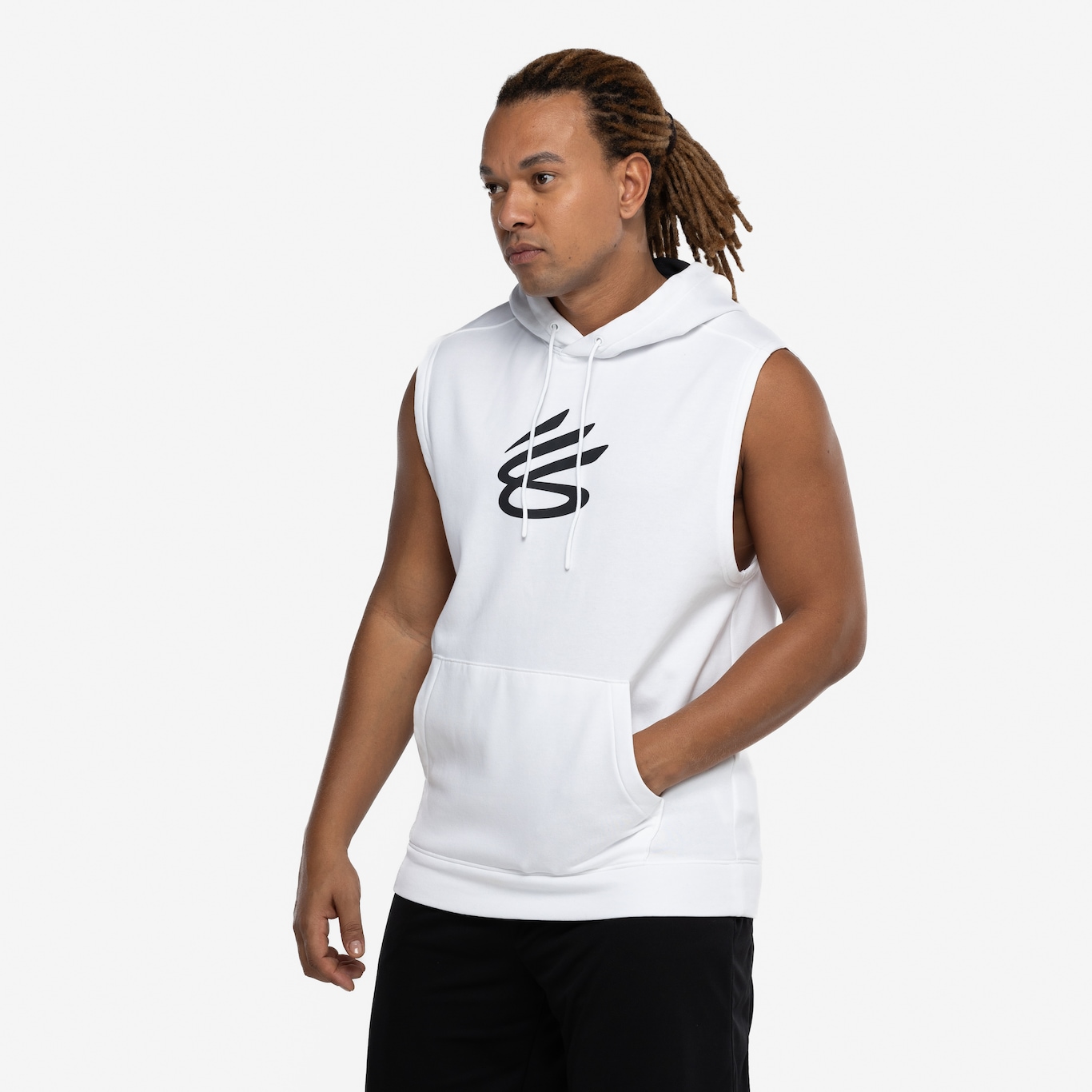 Blusa Regata Stephen Curry Under Armour Masculina com Capuz Fleece Slvl - Foto 5