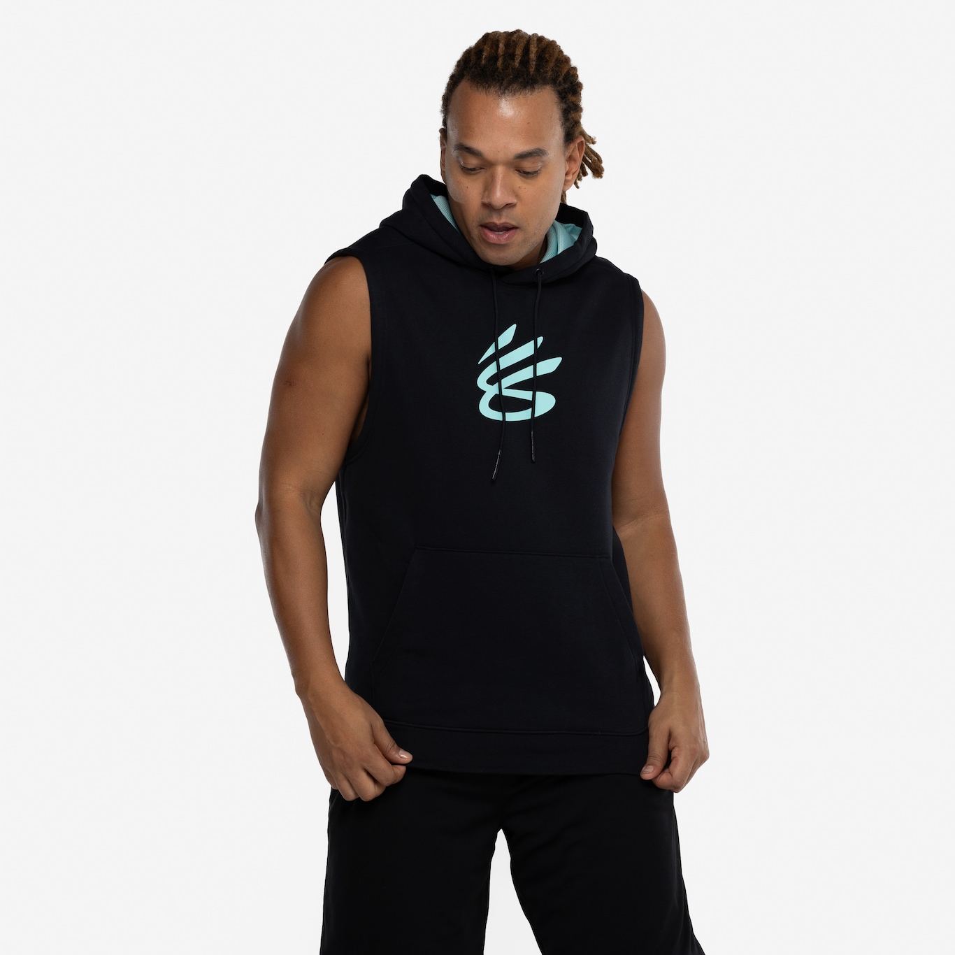 Blusa Regata Stephen Curry Under Armour Masculina com Capuz Fleece Slvl - Foto 5