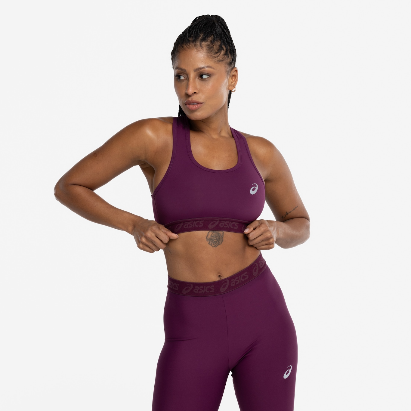 Top Fitness sem Bojo ASICS Média Sustentação Toya Run Basic - Adulto - Foto 4