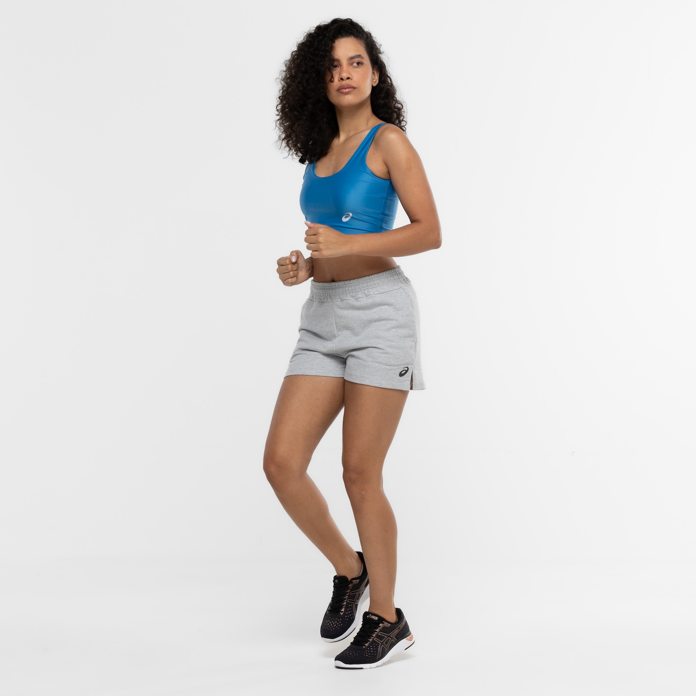 Short de Moletom Feminino ASICS Básico - Foto 4