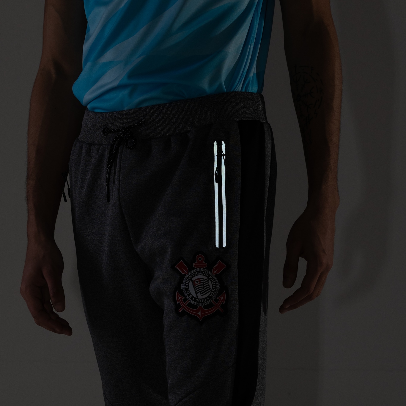 Calça do Corinthians Xps Sports Masculina SCCP Skuba - Foto 6