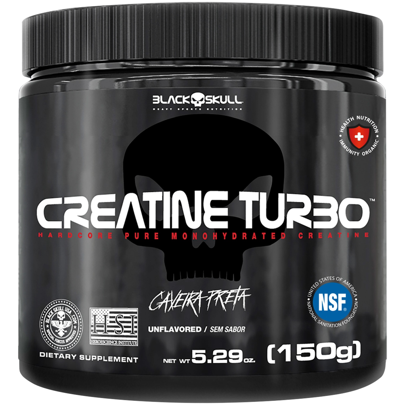 Creatina Black Skull Turbo - 150g - Foto 1