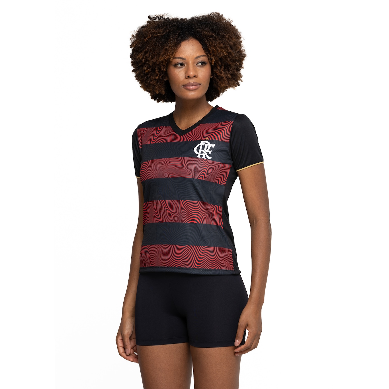 Camiseta Feminina Bounce Flamengo Branco