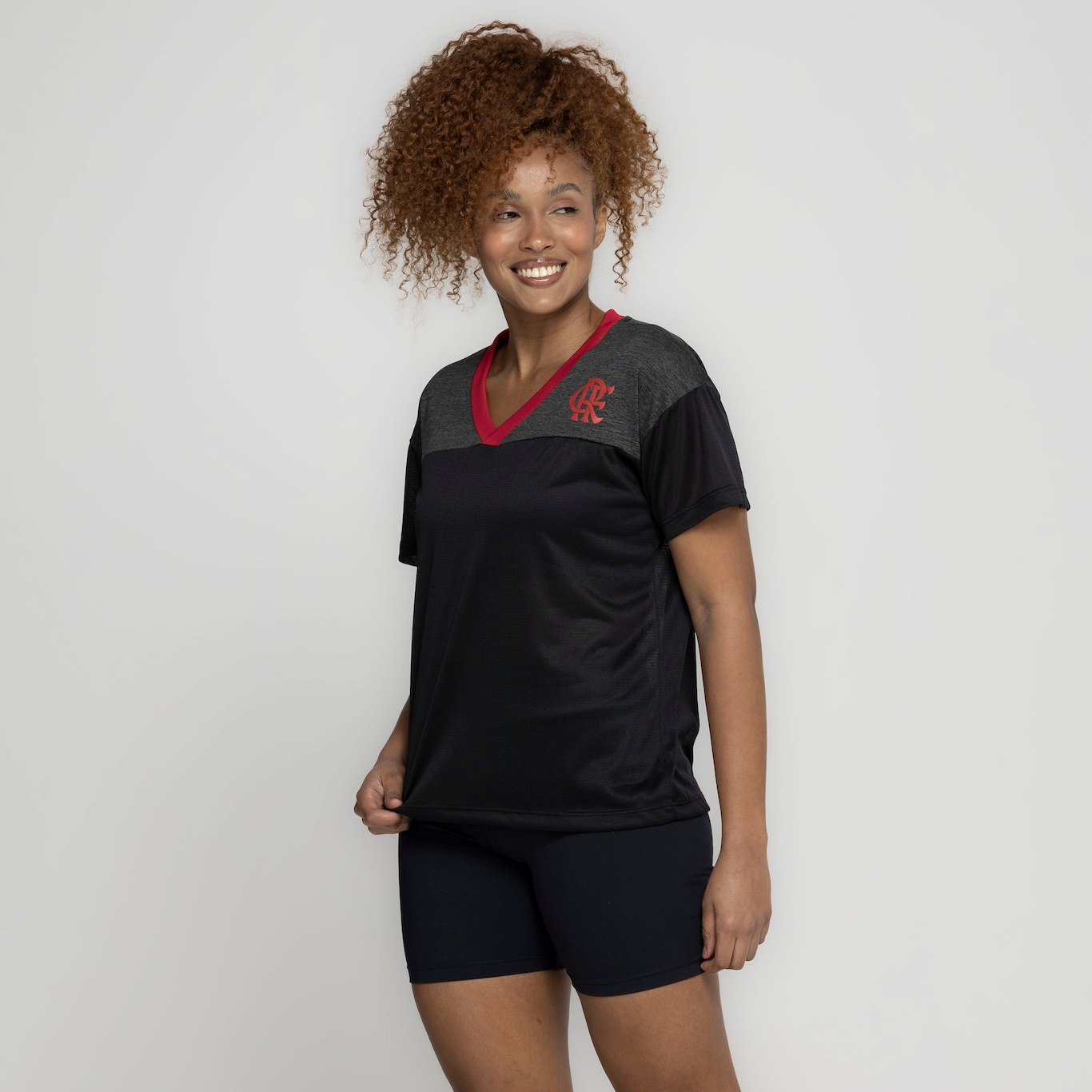 Camiseta do Flamengo Feminina Braziline Mana - Foto 4