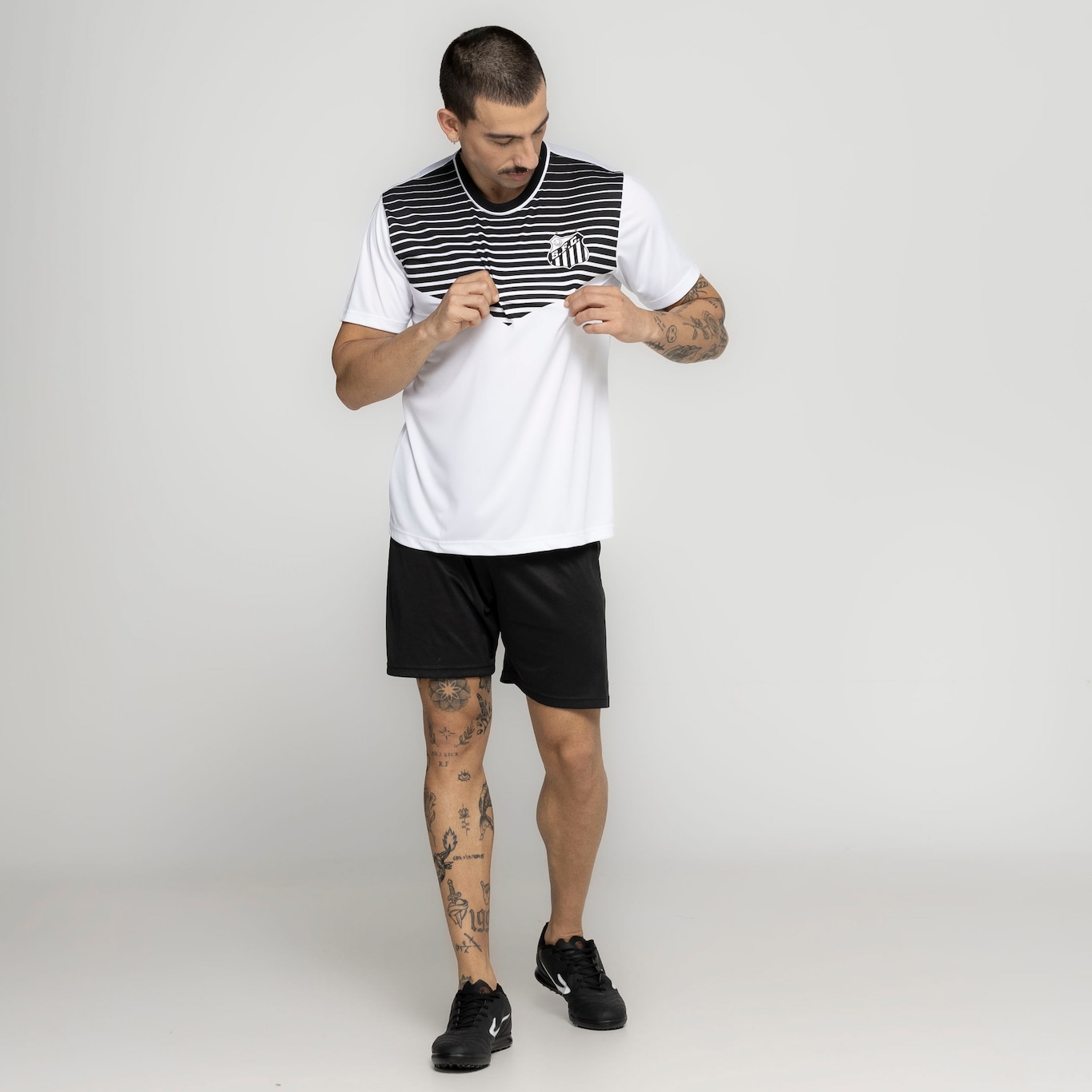 Camiseta do Santos Masculina Braziline Immersive - Foto 5